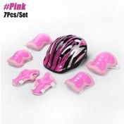 Resim Çocuk Bisikleti Kaskı Diz Dirsek Bilek Pedleri, Koruyucu Donanım A 