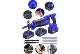 Resim Dozzer Diamond Serii 999VF Kömürsüz Motor Kemik Ahşap Demir Kesme Tilki Kuyruğu Akülü Testere Makinesi 