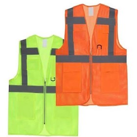 Resim Melzohome MÜHENDİS YELEK CEPLİ REFLEKTÜRLÜ İKAZ YELEĞİ 