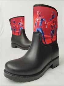 Resim Sea&Blue Spiderman Çoklu Baskılı Su Geçirmeyen Erkek Çocuk Yağmur Çizmesi 
