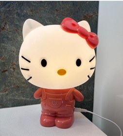 Resim illusions Gift Hello Kitty 3 Kademe Led Işıklı Çocuk Masa Gece Lambası 