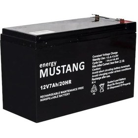 Resim Mustang 12v 7 Ah Akü Kuru Tip (150*65*90) (küçük Fişli) (1.95 Kg) N11.12600 