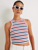Resim Koton X Sima Tarkan - Halter Yaka Crop Atlet Pamuklu 