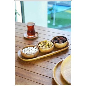 Resim Homenıva Akasya Ağacı Çerezlik 4 Parça 