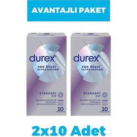 Resim Durex Yok Ötesi Ultra Kaygan Prezervatif 10'lu 2 Adet 