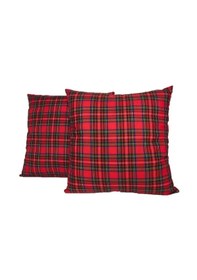 Resim Ekose Kırlent Kılıfı 4 Adet 