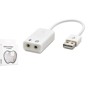 Resim Hadron HDX5263 7.1 Sanal Surround Ses Çıkışlı Harici USB Ses Kartı - Beyaz 