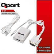 Resim Qport Q Vh Vga To Hdmı Ses Çevirici 