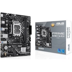 Resim Asus Prime H610M-F D4 R2.0-CSM 3200MHz DDR4 Soket 1700 M.2 HDMI mATX Anakart 