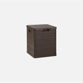 Resim Bahçe Balkon Plastik Sandık 90 Litre Kahverengi 