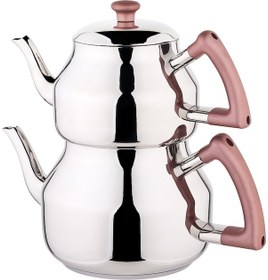 Resim Özkent K-315 Marmaris Orta Boy Sade Çaydanlık Rose Gold 