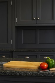 Resim Zoe - Çelik Saplı Kesme Tahtası Büyük Bambu 