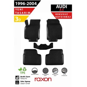 Resim Audi A3 1996-2004 3d Havuzlu Paspas Tam Uyumlu Su Geçirmez, Kaymaz 