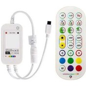 Resim Fastbuy 24keys Rgb Led Kontrol Ünitesi, Tuya Entegre, Müzik Synchronizasyonu, Led Şerit İçin, Kullanımı Kolay Açık Sarı 