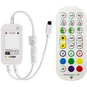 Resim Fastbuy 24keys Rgb Led Kontrol Ünitesi, Tuya Entegre, Müzik Synchronizasyonu, Led Şerit İçin, Kullanımı Kolay Açık Sarı 