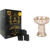 Resim Kefo Gold 1 Kg Kömür + Rockstar Porselen Lüle 