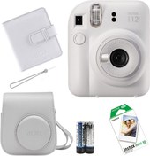 Resim Fujifilm İnstax Mini 12 Fotoğraf Makinesi+Askı+pil +10'lu film+Albüm (LİLA) 