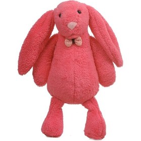 Resim Uyku Arkadaşım Uzun Kulak Bunny Peluş Tavşan 65 Cm Fuşya 