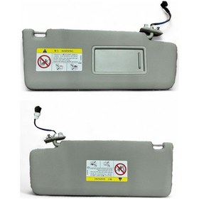 Resim Tıguan-kodiaq Güneşlik Sag Gri Makyaj Aynalı Ayna Koruyuculu Işıklı 2016-2024 