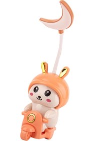 Resim online store Sevimli Tavşan Figürlü Kalem Traşlı Led Işıklı Şarjlı Çocuk Gece Lambası Hediye Masa Lambası 