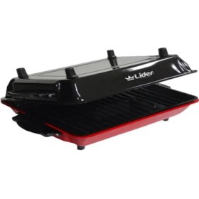 Resim abnturk Kapaklı Elektrikli Izgara Progırll 1100 Watt Yanmaz Yapışmaz Taban 