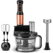 Resim 2000W Mutfak Robotu, Siyah ve Bakır Detaylar, Çok Fonksiyonlu ve Güçlü Tasarım 