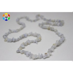 Resim Kalsedon Taşı Doğal Küçük Taşlar Dizi 