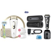 Resim Braun 9 Serisi Pro Şarjlı Islak Ve Kuru Tıraş Makinesi + Silk Expert Pl5237 Yeni Nesil Ipl 400.000 