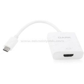 Resim Dark Usb 3.1 Type-C' Den 4K (30Hz) Uhd Hdmi Adaptör Dk-Ac-U31Xhd 