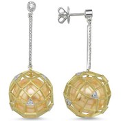 Resim İncili Petek Küpe 