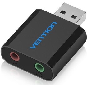 Resim Vention USB 2.0 Ses Kartı Siyah 