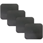 Resim Knsz oturma minderi 4 lü mazlum syh suni deri tel sandalyesi oturma yeri için 