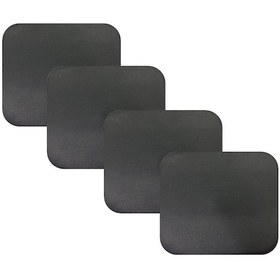 Resim Knsz oturma minderi 4 lü mazlum syh suni deri tel sandalyesi oturma yeri için 