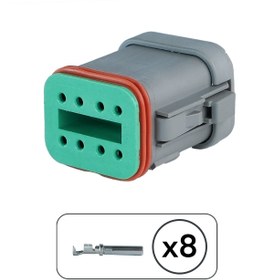 Resim DEUTSCH Dt06-8s Erkek Konnektör 8 Pin Kablosuz 