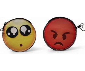 Resim Hedea Emoji Para Çantası Cüzdan 2'li Çok Renkli 
