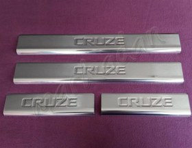 Resim WOC Chrome Chevrolet Cruze Krom Kapı Eşiği 2009 Sonrası 4 Parça Paslanmaz Çelik 