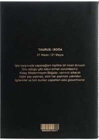 Resim Boğa Burcu Yıldız Haritası Defter 