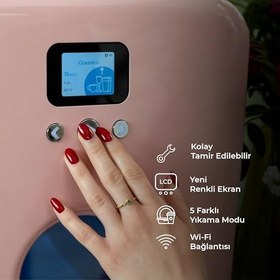 Resim Bob Taşınabilir, 3L Su Kapasiteli Mini Bulaşık Makinesi | Karavan, Tekne, Ofis ve Küçük Mutfaklar İçin Bulaşık Makinesi, SARI KAPAK 