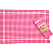 Resim DC Home Kareli 3'lü Kurulama Bezi - Pembe 