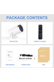 Resim Qifit VDO HY300 Max 720P FULL HD PROJEKSİYON CİHAZI UZAKTAN BAĞLANTILI ANDROİD SÜRÜM 