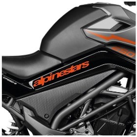 Resim Cfmoto 250 Nk Alpinestars Orta Şase Tasarım Motosiklet Sticker Etiket Modeli Turuncu 