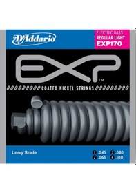 Resim D'addario Exp170 Coated Nickel Wound Bass. Light. 45-100. Long Sc 