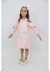 Resim Xo Kids Kız Çocuk Elbise 1-6 Yaş 2901 Somon 