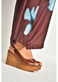 Resim Fox Shoes Y996553560 Taba Rustik Dolgu Topuklu Kadın Ayakkabı Taba 