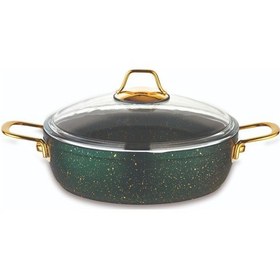 Resim Evimsaray Zümrüt 28Cm Basık Tencere S-8128 