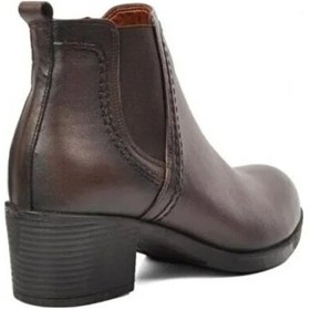 Resim Scavia 636 Ortopedik Hakkiki Deri Kadın Botu Kahverengi 