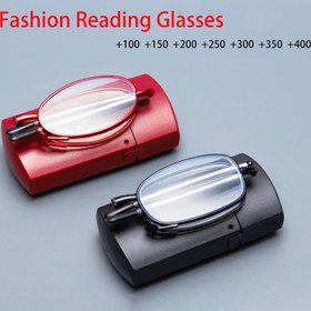 Resim 1 Çift KZFOO Şık Katlanabilir Okuma Gözlüğü, Ayarlanabilir Büyütme +1.00 ila +500, Geri Çekilebilir Metal Menteşeler, Kırmızı/Siyah Çerçeve ve Kutu - Yaşlı Erkekler ve Kadınlar için Presbiopiya Düzeltici, Taşınabilir Gözlük, Modern Tasarım, Yüksek Kaliteli Lensler, Görüş Desteği 