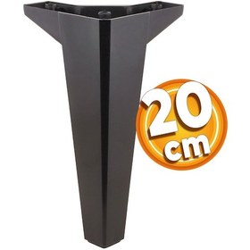 Resim Sedir Lüks Mobilya Kanepe Sehpa TV Ünitesi Koltuk Ayağı 20 cm Siyah Baza Ayak 