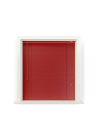 Resim Kırmızı 25 Mm Metal Jaluzi Kırmızı 