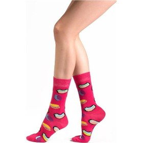 Resim Ozzy Socks Macaron Desenli Çorap Çok Renkli 